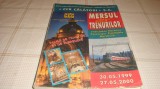 Mersul trenurilor de calatori - 30 mai 1999 - 27 mai 2000