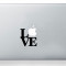 LOVE lettering mac stickers