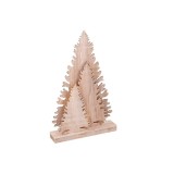 Brad din lemn natur cu 10 leduri 35 cm-Tip Model 2
