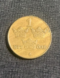 Moneda 1 ore 1941 Suedia, Europa