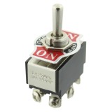 Intrerupator basculant, 3 pozitii, 10A, 250VAC, mod comutare ON-OFF-ON, DP3T, NINIGI, T212515