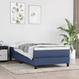 Saltea de pat cu arcuri, albastru, 120x190x20 cm, textil GartenMobel Dekor, vidaXL