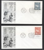 UN New York 1958 UNO day Social council Mi.72-73 FDC UN.048