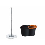 Cumpara ieftin Mop rotativ Magic Jumbo Vanora, 16 l, maner telescopic, galeata inclusa, Negru/Portocaliu