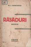 M. I. Chiritescu - Rasaduri. Novele (editie princeps)