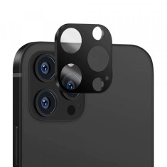 Folie de protectie Camera Spate Techsuit pentru Apple iPhone 14 Pro Max / 14 Pro, Sticla Securizata, Neagra