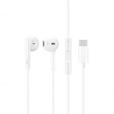 Casti audio Huawei, In-ear, USB Type C, White foto