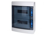 Carcasă pentru aparatură modulară IP65 albă 24 moduli ABS