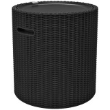 Cutie depozitare rotunda tip scaun Cool Stool, gri