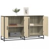 Gossi dulap, stejar sonoma, 134x35x76 cm, lemn prelucrat