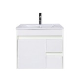 Mobilier de baie Luna 60 inferior cu lavoar alb