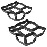 Set 2 matrite de pavaj pentru gradina, 42 x 42 x 4 cm GartenMobel Dekor, vidaXL