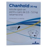 Cumpara ieftin Pipete antiparazitare, Chanhold Dog, 30 mg x 6, 2.6 - 5 kg