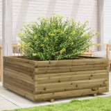 Cumpara ieftin Jardinieră de grădină, 110x110x49,5 cm, lemn de pin impregnat