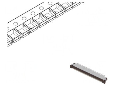 Conector FFC/FPC Orizontal 50 PIN ZIF foto