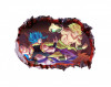 Sticker decorativ, gaura in perete 3D, Dragon Ball, 85 cm, 1021STK