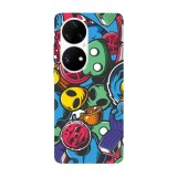 Husa compatibila cu Huawei Nova 8i model Alien masks, Silicon, TPU, Viceversa, Transparent, Carcasa