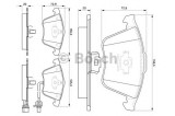 Set placute frana,frana disc VW GOLF V (1K1) (2003 - 2009) BOSCH 0 986 494 103