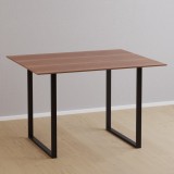 Set 2 bucati picioare masa Holsted 70 x 65 cm otel negru mat [en.casa] HausGarden Leisure, [en.casa]