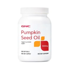 Gnc Pumpkin Seed Oil 1000 Mg, Ulei Din Seminte De Dovleac, 100 Cps