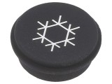 Tastă Rotundă Neagră &Oslash;21mm