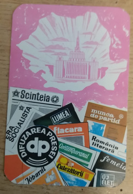 C9 10 - 1974 - Calendare de buzunar - reclama difuzarea preseii foto