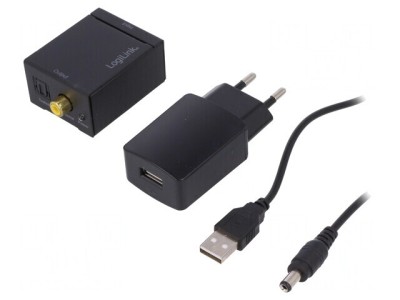Convertor Analogic-Digital 5V RCA Negru foto