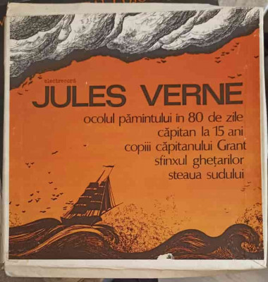 Disc vinil, LP. 5 POVESTI JULES VERNE. SETBOX 5 DISCURI VINIL-JULES VERNE foto