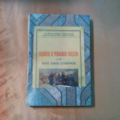 FILOSOFIA SI PEDAGOGIE CRESTINA a lui IOAN AMOS COMENIUS - B Popescu (autograf)