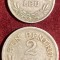 FERDINAND I SET MONEDE 1924/ 1 LEU(Poissy) si 2 LEI(Brussels), POZE..