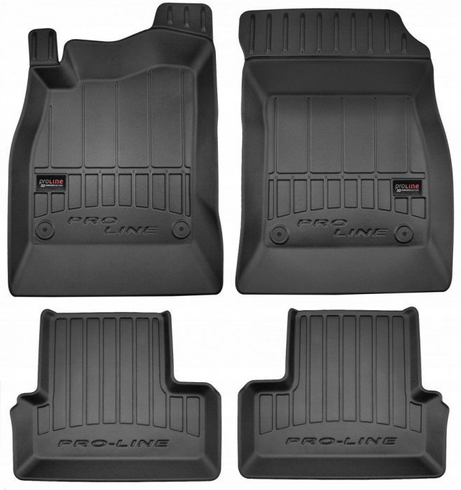 Set Covorase Auto Cauciuc Negro Lexus RC 200 2014&rarr; Pro Line Tip Tavita 3D 3D426221