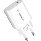 Incarcator Retea WZK WGWCCW, 20W, 3A, 1 x USB-C, Alb, Universal