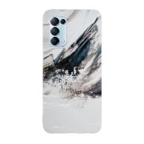 Husa compatibila cu Oppo A74 5G model Abstract Painting, Silicon, TPU, Viceversa, Transparent, Carcasa
