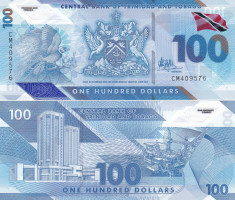 Trinidad &amp;amp; Tobago 100 Dolar 2019 UNC foto