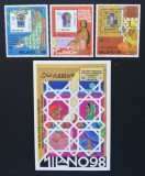 SOMALIA-1998-TIRG DE FILATELIE-MILANO-Serie 3 V.+1 Coalita MNH**SOM 147