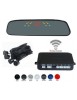 Senzori parcare cu display in oglinda wireless T17 Albastru