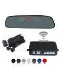 Senzori parcare cu display in oglinda wireless T17 Argintiu