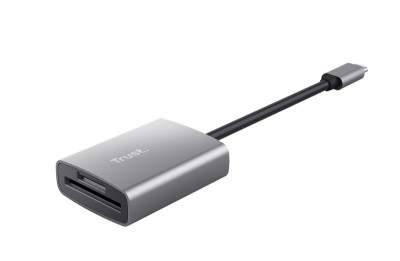 Cardreader USB-C Trust Dalyx Fast, gri foto