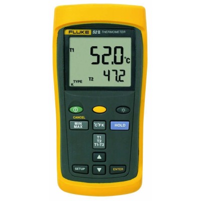 Termometru digital Fluke 52 II cu 2 canale si masurare termocuplu foto