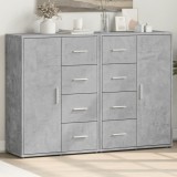 VidaXL Dulapuri, 2 buc., gri beton, 60x31x84 cm, lemn prelucrat 3276591