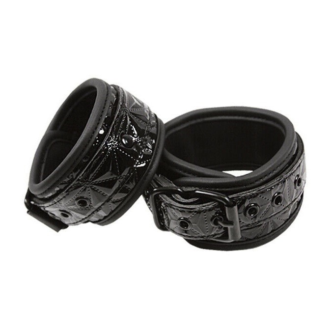 Catuse Neopren lacuit, Sinful Wrist, Negre#