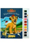 Sa pictam cu Kion - Carte de colorat cu pensula si acuarele