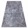 MIRO 51233.809 covor lavabil Geometric anti-alunecare - gri, 140x190 cm