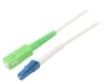 Patch Cord Fibră Optică OS2 LC/UPC-SC/APC 25m Alb LSZH, Goobay