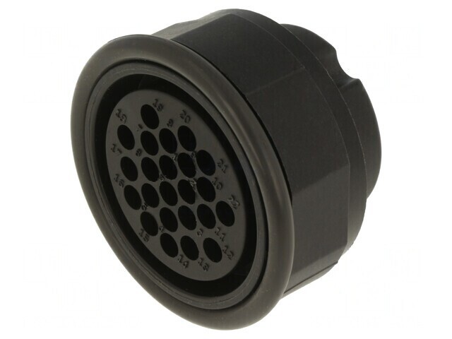Conector Circular Mamă UIC558 22-PIN IP69K pe Cablu Crimpat