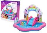 Loc de joaca gonflabil Bestway Disney Princess Enchanted Palace, 221 x 193 x 140 cm, 160 l, Lean 22597