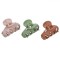 Set Clame Păr, Model Multicolor, Textură Lucioasă, Dimensiuni 7.5x4.5cm