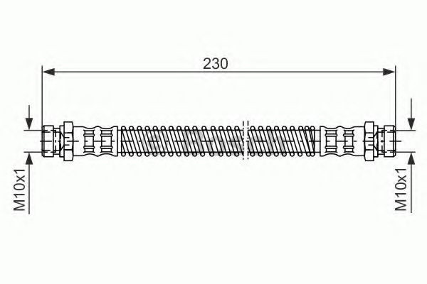 Conducta / cablu frana HYUNDAI GETZ (TB) (2002 - 2010) BOSCH 1 987 476 019