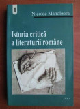 Nicolae Manolescu - Istoria critica a literaturii romane volumul 1