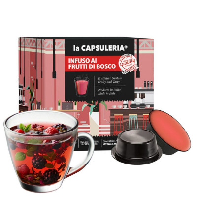 Ceai de Fructe de Padure, 16 capsule compatibile Lavazza&amp;reg;* a Modo Mio&amp;reg;*, La Capsuleria foto